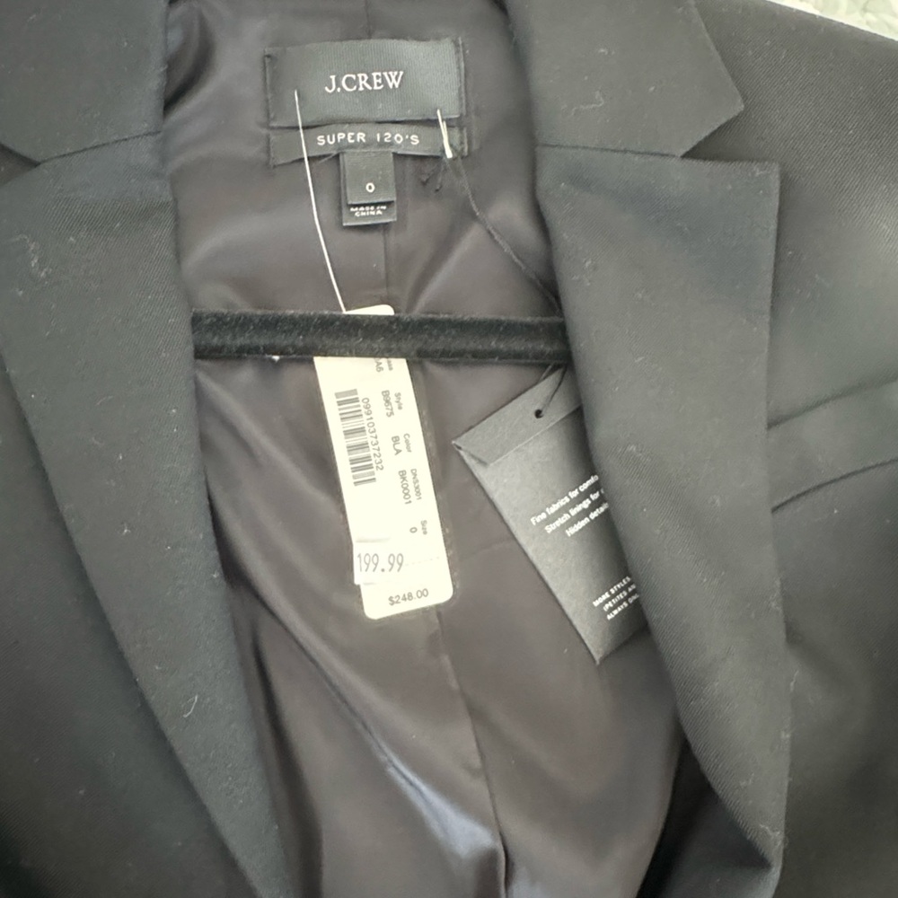 J. Crew Elegant Black Suit Jacket - Picture 4 of 6